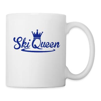 Ski Queen - Schnee Königin - Ski Fahren-Snowboard - Tasse - Weiß - Rechts
