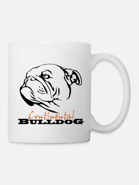 Continental Bulldog - Tasse - Weiß