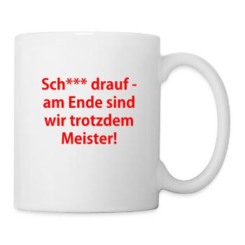 Einmal Meister, immer Meister - rot - Tasse - Weiß - Rechts