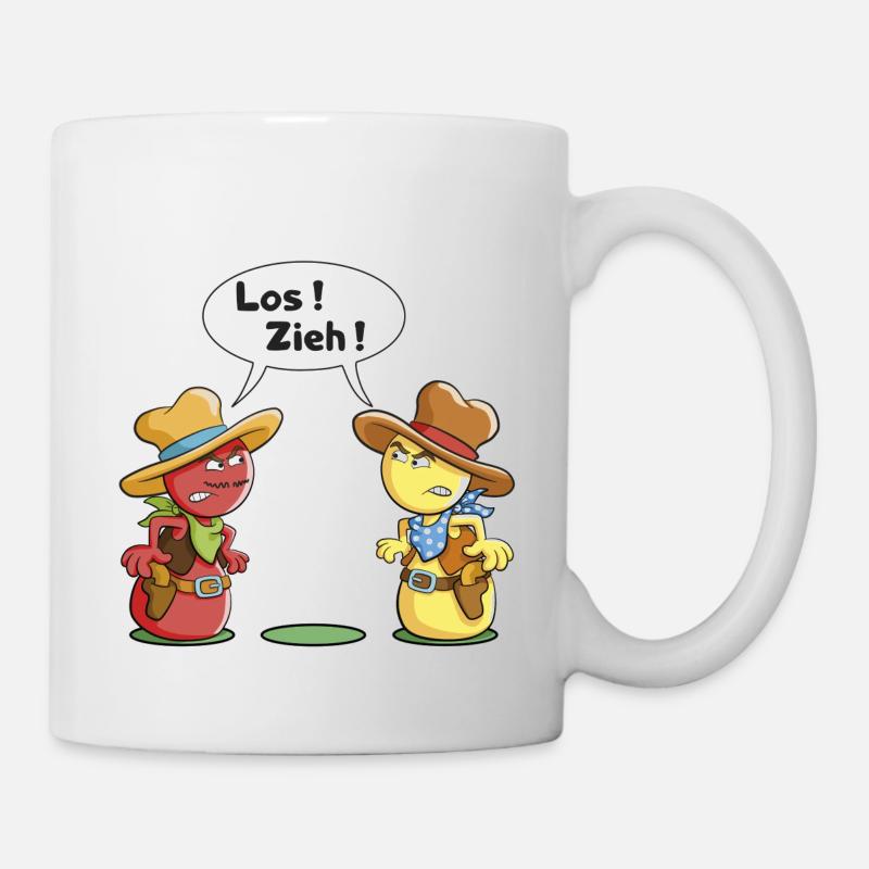 Pöppel Duell - Tasse - Weiß