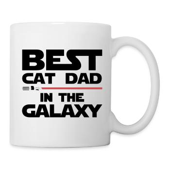 Meilleur papa chat de la galaxie - Mug blanc - blanc - Droite