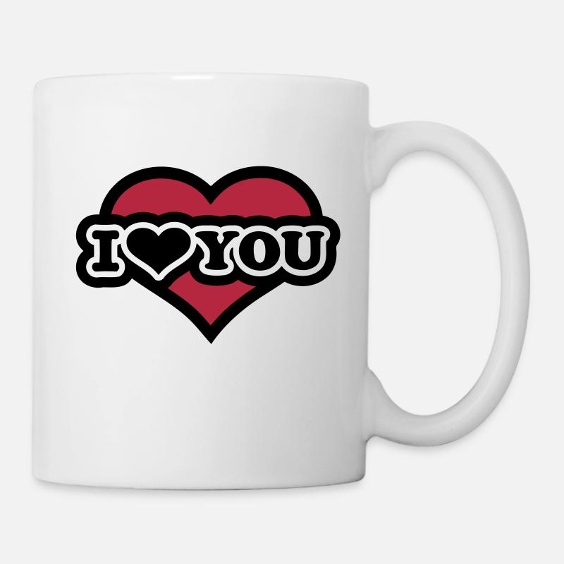 I love you - Tasse - Weiß
