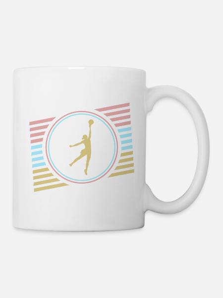 joueur de basket-ball - Mug blanc - blanc