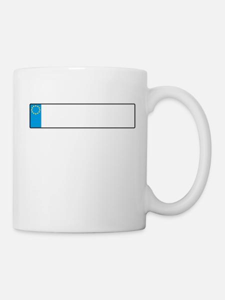license plate europe_g1 - Mug - white
