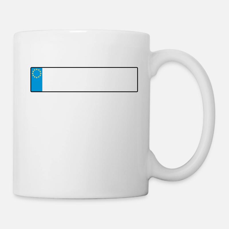 license plate europe_g1 - Mug - white