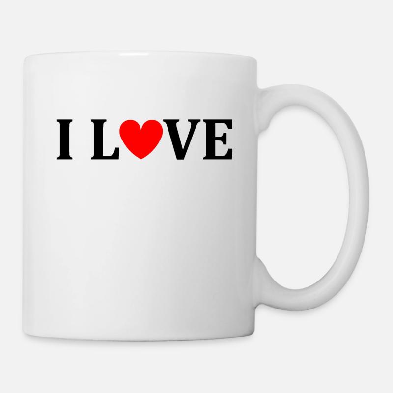 I love - Mug - white