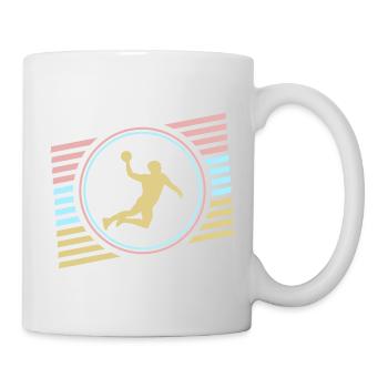 handball - Mug blanc - blanc - Droite