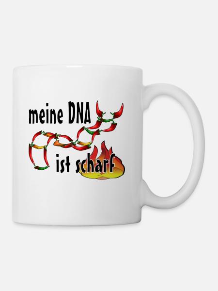 scharfe DNA - Tasse - Weiß