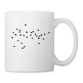 Flying Birds / Fliegende Vögel - Tasse - Weiß - Rechts