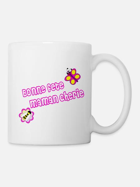 Bonne fete maman cherie - Mug - white