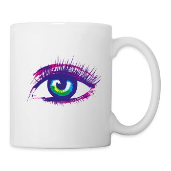 œil - Mug blanc - blanc - Droite