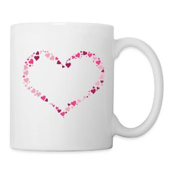 Heart Pink Love for Valentine's Day - Mug - white - Right
