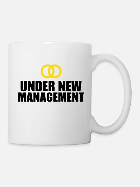 Under New Management Wedding - Mug - white