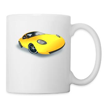 Auto - Tasse - Weiß - Rechts