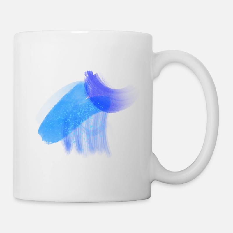 blue mess - Mug - white