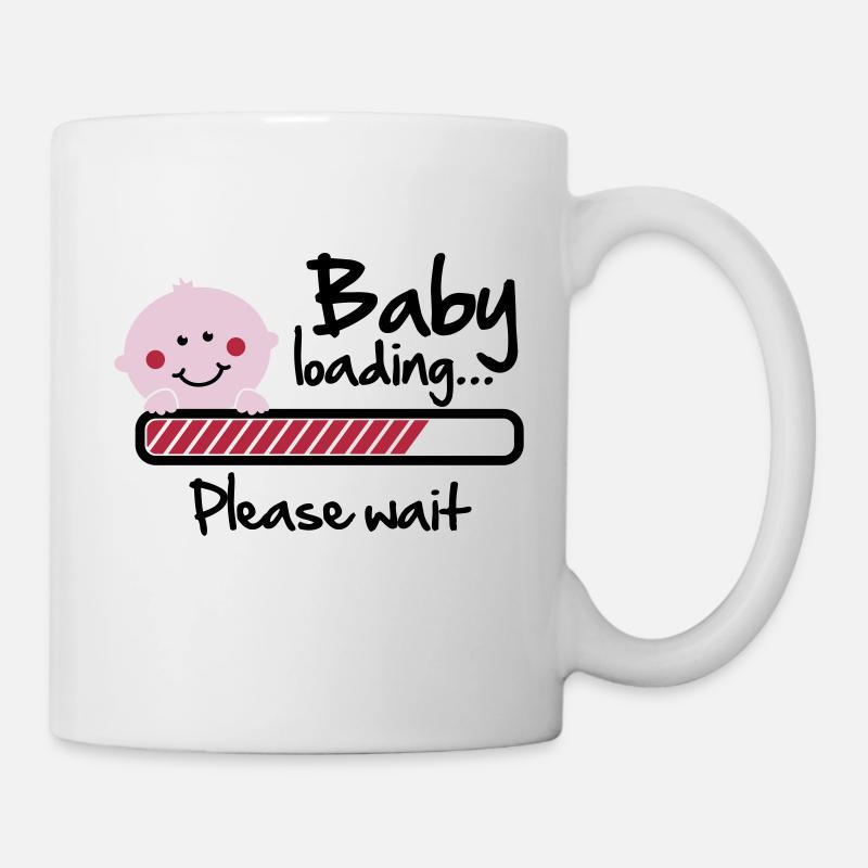 Baby loading - please wait - Tasse - Weiß