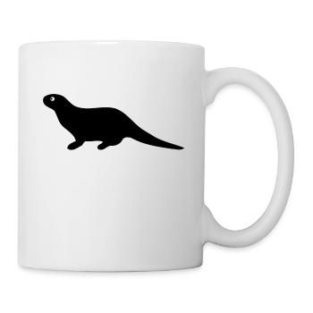 loutre - Mug blanc - blanc - Droite