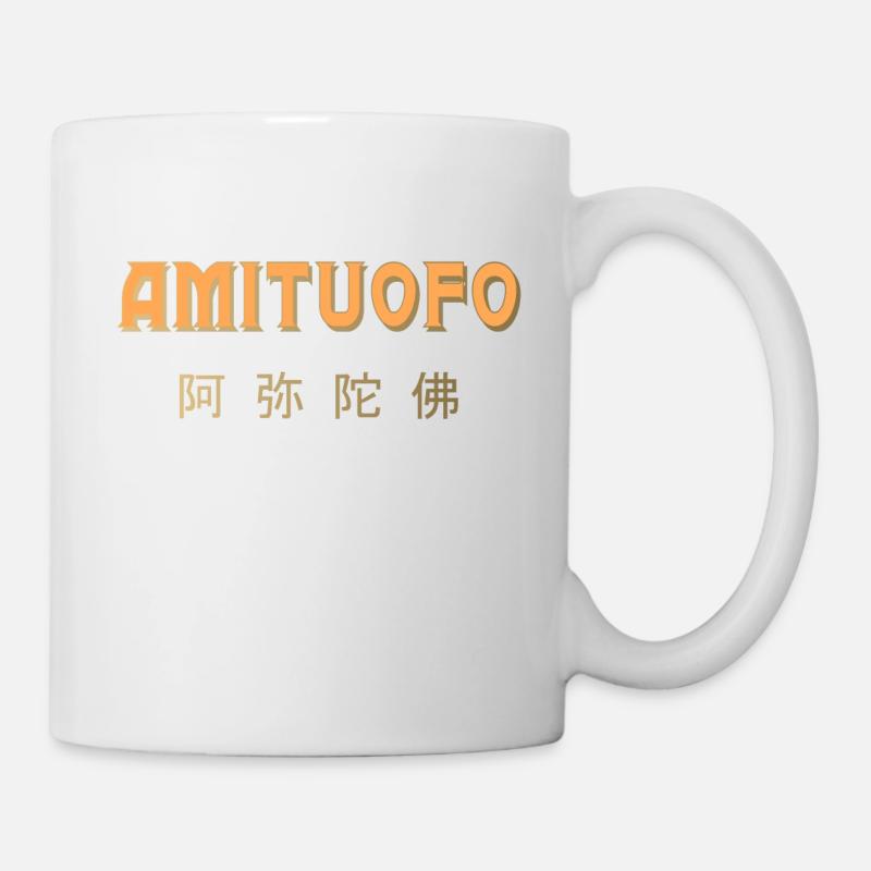 Amitoufo - Buddha - Zen - Shaolin - Buddhismus - Tasse - Weiß