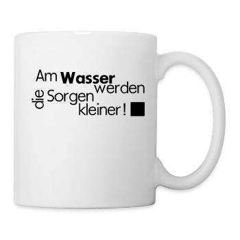 wasser - Tasse - Weiß - Rechts