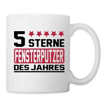 fensterputzer - Tasse - Weiß - Rechts