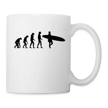 surfer evolution - Mug - white - Right