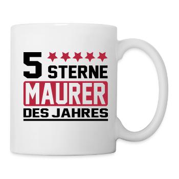 maurer - Tasse - Weiß - Rechts