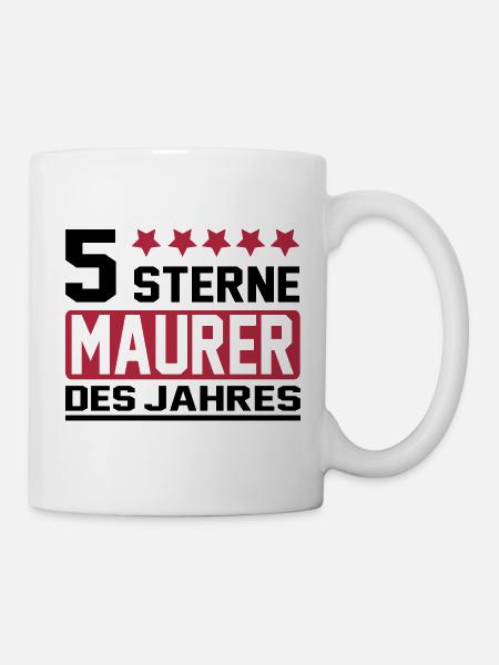 maurer - Tasse - Weiß