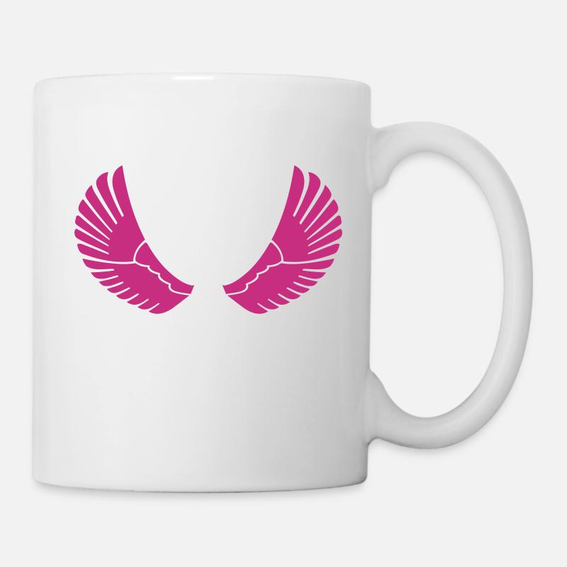 Schwingen - Flügel - Tasse - Weiß