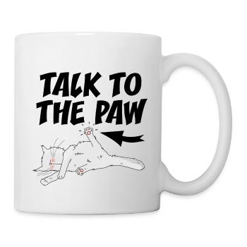 Parle à ma patte. - Mug blanc - blanc - Droite