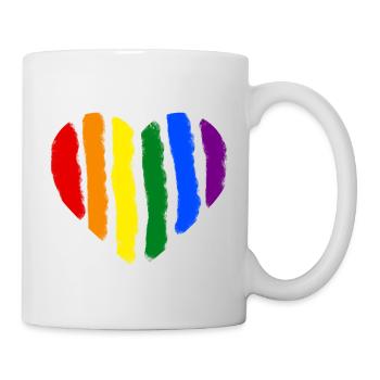 Rainbow Heart - Mug - white - Right