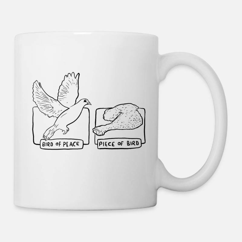 Barbecue colombe de la paix - Mug blanc - blanc