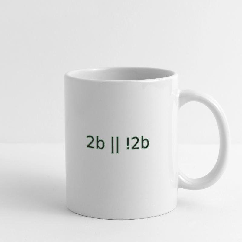 2b oder nicht 2b Hipster-Geek-Computerprogrammierer-Spaß Tasse