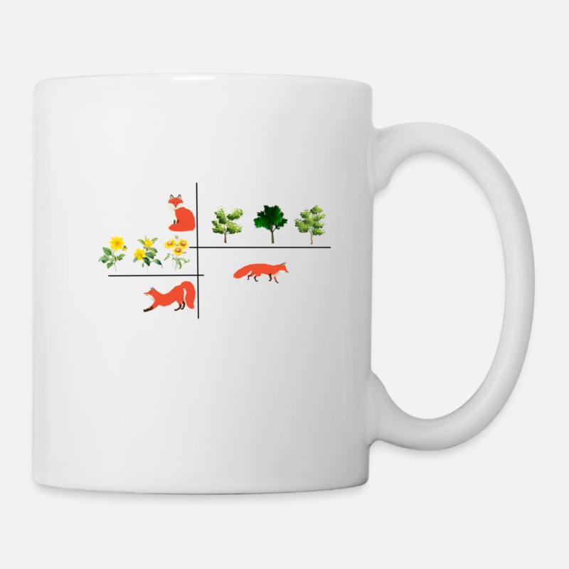 renards - Mug blanc - blanc