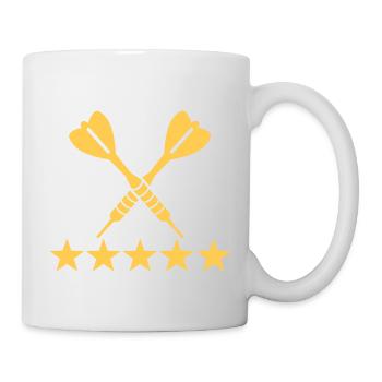 Jeu de fléchettes - Mug blanc - blanc - Droite