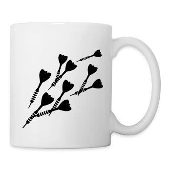 Jeu de fléchettes - Mug blanc - blanc - Droite