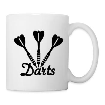 Jeu de fléchettes - Mug blanc - blanc - Droite