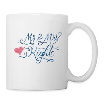 Wedding: Mr & Mrs Right - Mug - white - Right