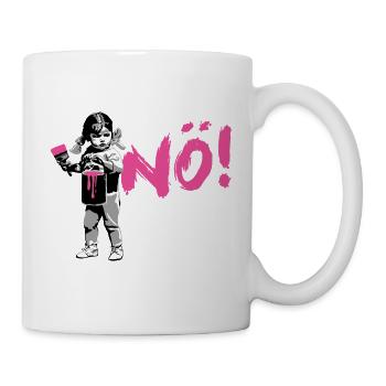 Girlpower Protest-Shirt NÖ! - Mug - white - Right