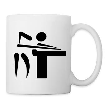 Billard - Tasse - Weiß - Rechts
