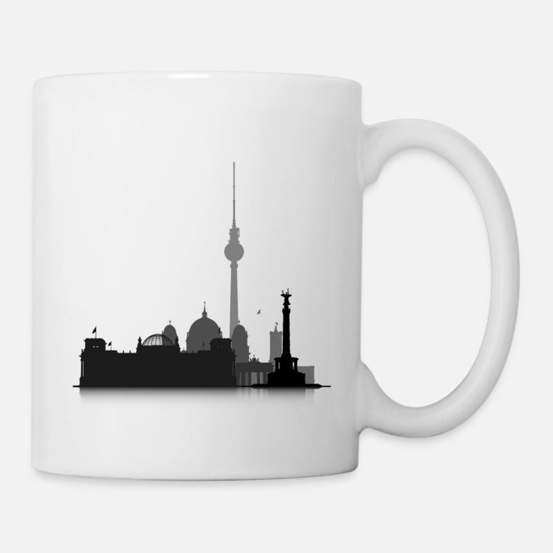 Cityscape Berlin - Tasse - Weiß
