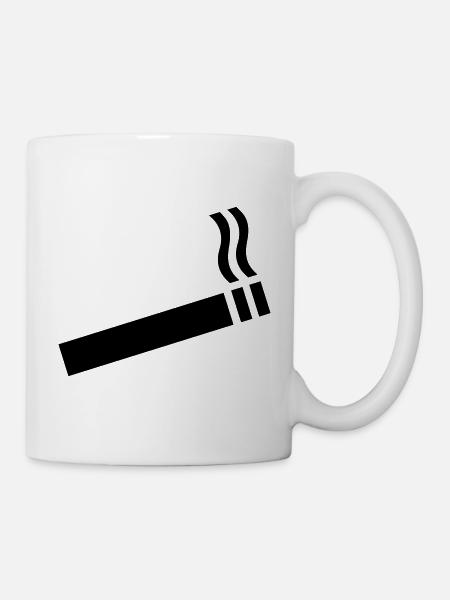 Zigarette - Tasse - Weiß
