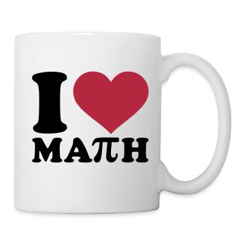 I love Math - Mug - white - Right