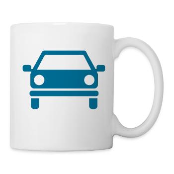 Auto - Tasse - Weiß - Rechts