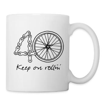 40 - keep on rollin' - Mug - white - Right