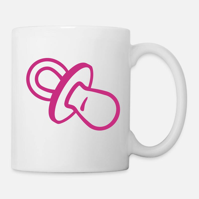 Schnuller - Tasse - Weiß
