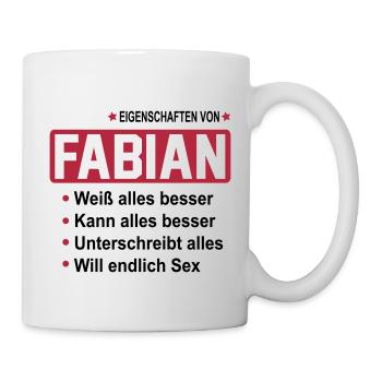 fabian - Tasse - Weiß - Rechts