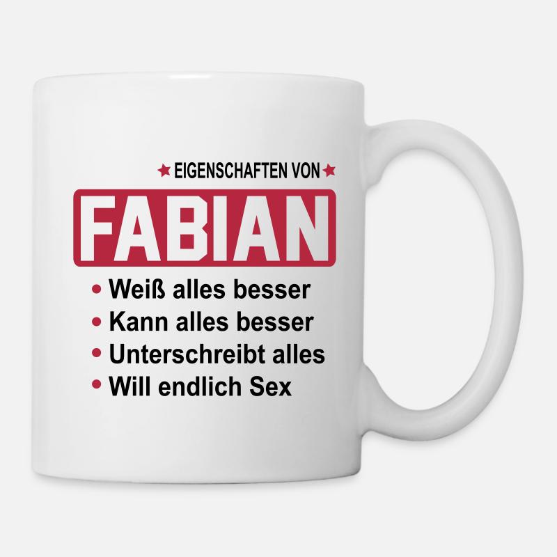 fabian - Tasse - Weiß