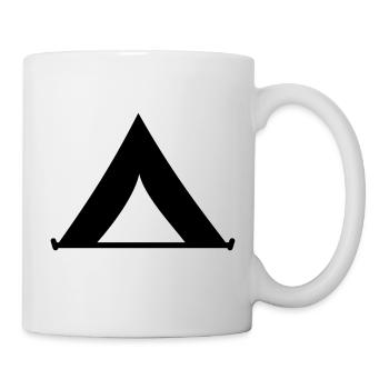 Zelt - Tasse - Weiß - Rechts