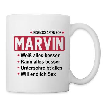 marvin - Tasse - Weiß - Rechts