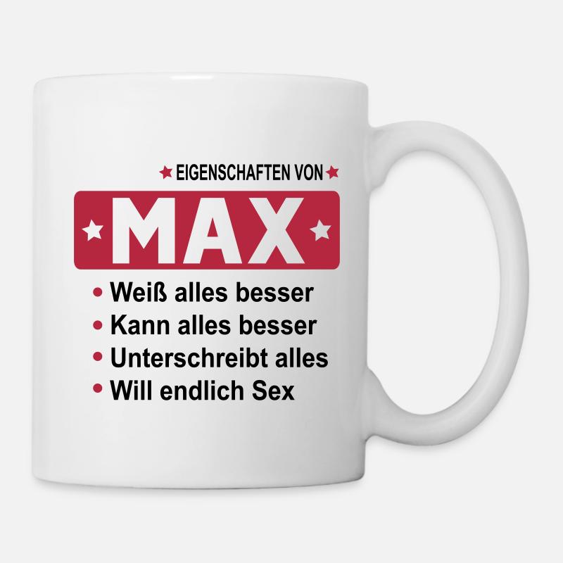 max - Tasse - Weiß